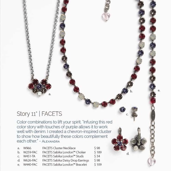 NWOT Sabika London Red Purple White Bracelet - Picture 4 of 5